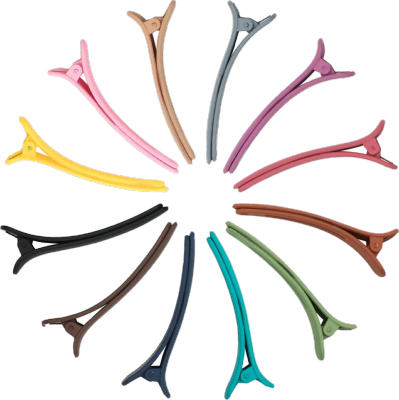 PAQUET DE 12 PINCES CROCO PLASTIQUE multicolor