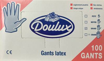 Boite De 100 Gants Latex Grand Boite Rose - photo 2