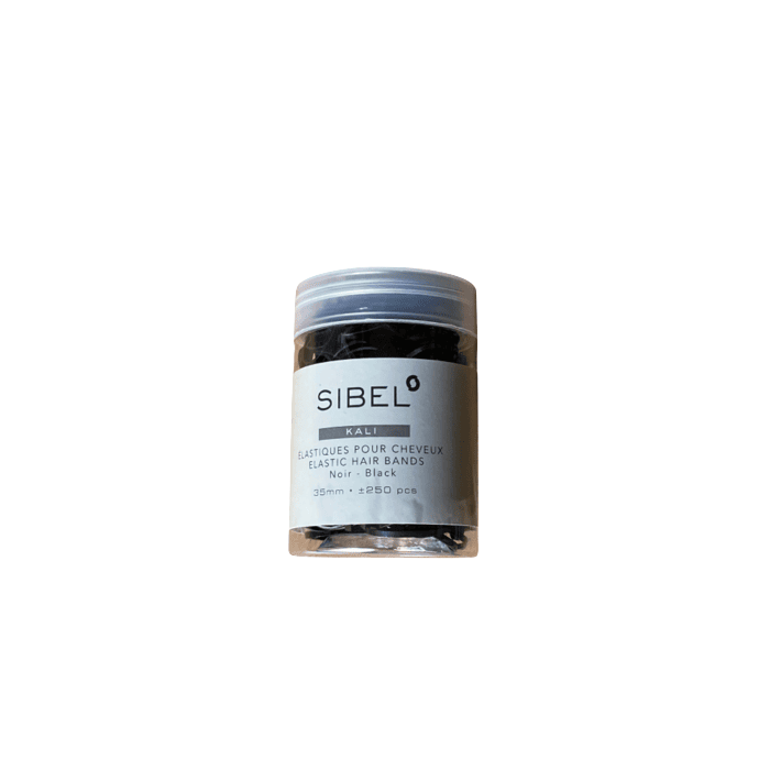 BOITE DE 250 MINIS ELASTIQUES NOIR SIBEL