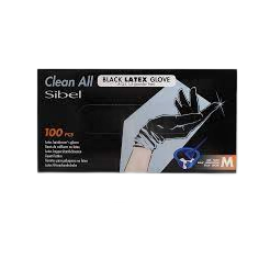 BLACK LATEX MOYEN BOITE DE 100 GANTS