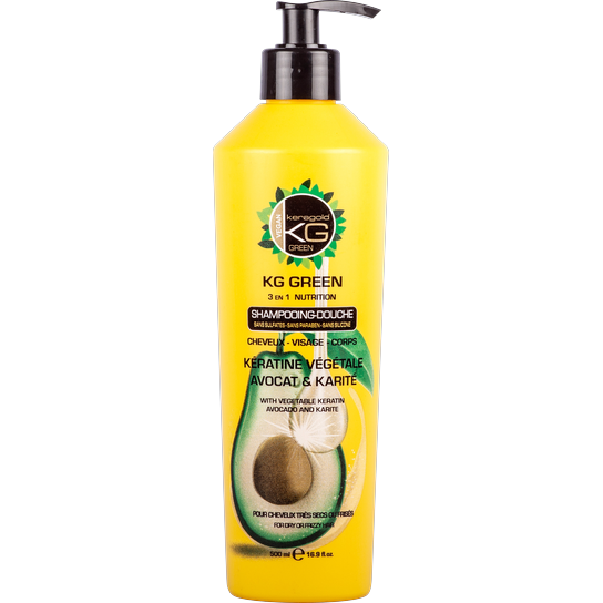 KERAGOLD SHAMPOING KG GREEN AVOCAT & KARITE 500ML