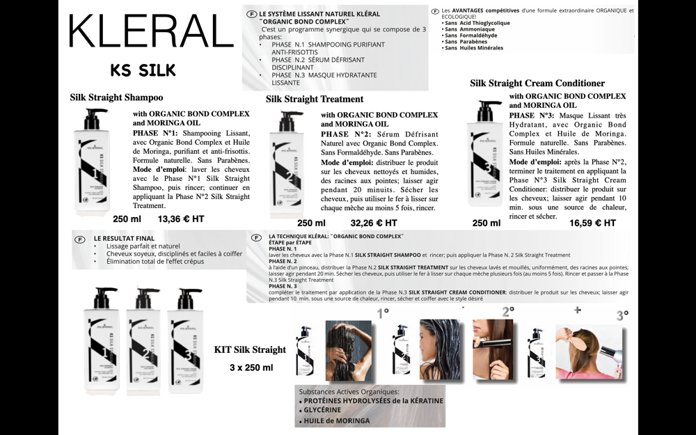 KLERAL SILK STRAIGHT 2 SERUM DEFRISANT 250 ML (autre vue)